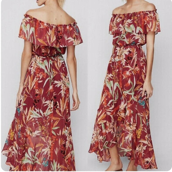 Express Dresses & Skirts - Express Tropical Print High Low Dress